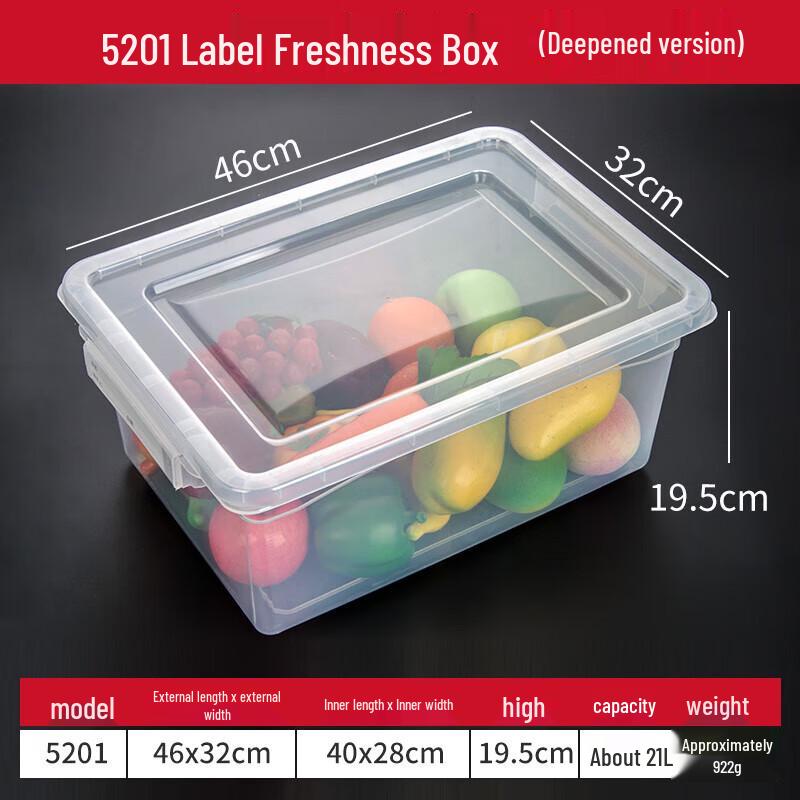 Kitchen Food Storage Container with Label Slot