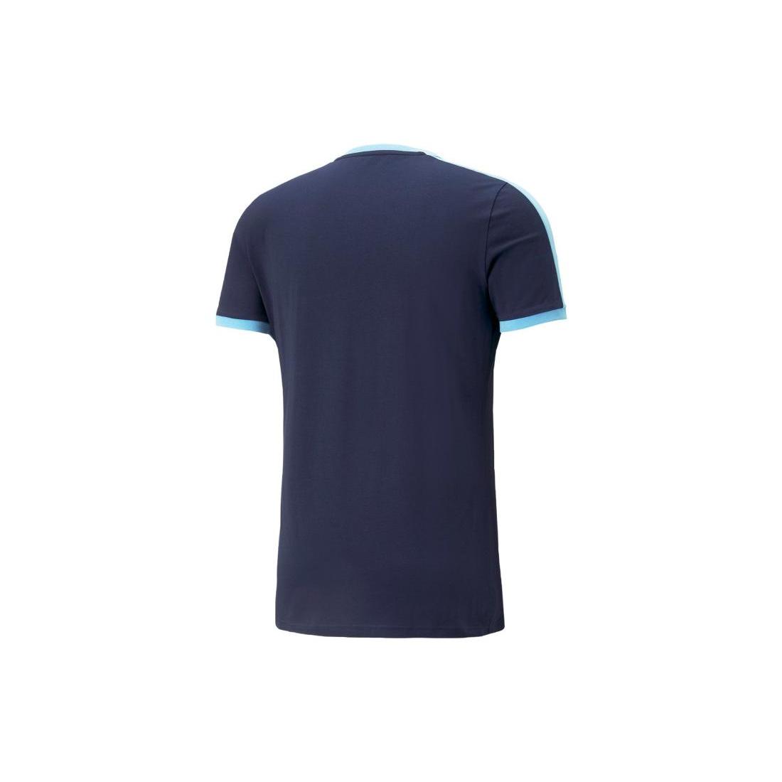 

New PUMA MCFC CNY T Shirt Men s Marine Blue 769495-02 L