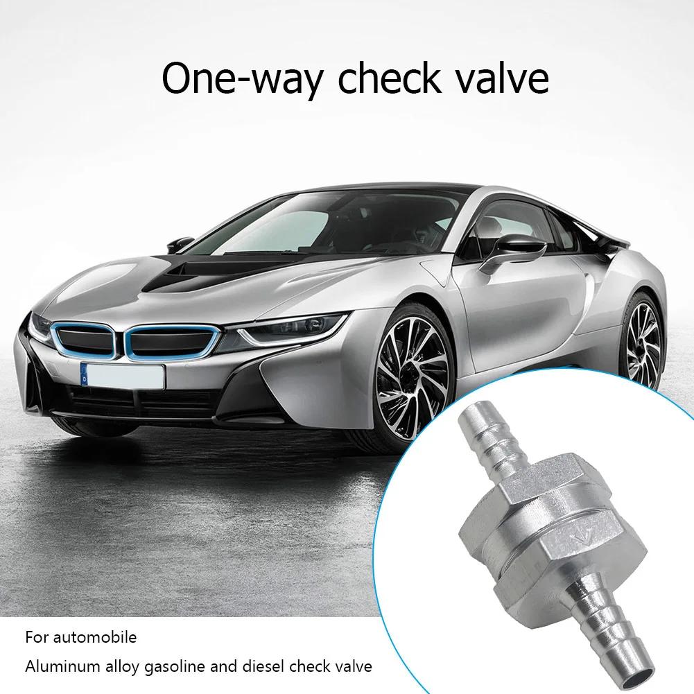 One Way Valve Aluminium Alloy Fuel Non Return Oil Gas Check Valve Check Valve Petrol Diesel for Car Automobile Helicopters Ships