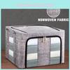Faltbare 66l Aufbewahrungsbox aus dickem Stoff Stahlrahmen Organizer Kleiderschrank