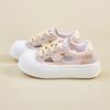 2025 Summer New Korean Version Breathable Little White Shoes Women's Hollow Casual Board Shoes Thick-soled Versatile Muffin Shoes Sports Shoes