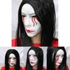Long Hair Blooded Sadako Npc Latex Mask For Horror Themed Events And Costume Diy Projects