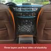 Filet de rangement universel double couche pour sièges de voiture, Filet de rangement suspendu isolant monté sur véhicule