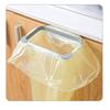 2PCS Stylish Plastic Garbage Bag Holder 7.28in×4.72in×1.38in Grey Hanging Trash Can Trash Bag Holder For Kitchen