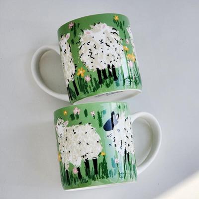 Mok met wollig scheepsmotief