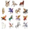Horse Ornament Acrylic 2D Flat Realistic Flying Horse Christmas Tree Pendant with Sparkling Rhinestone Home