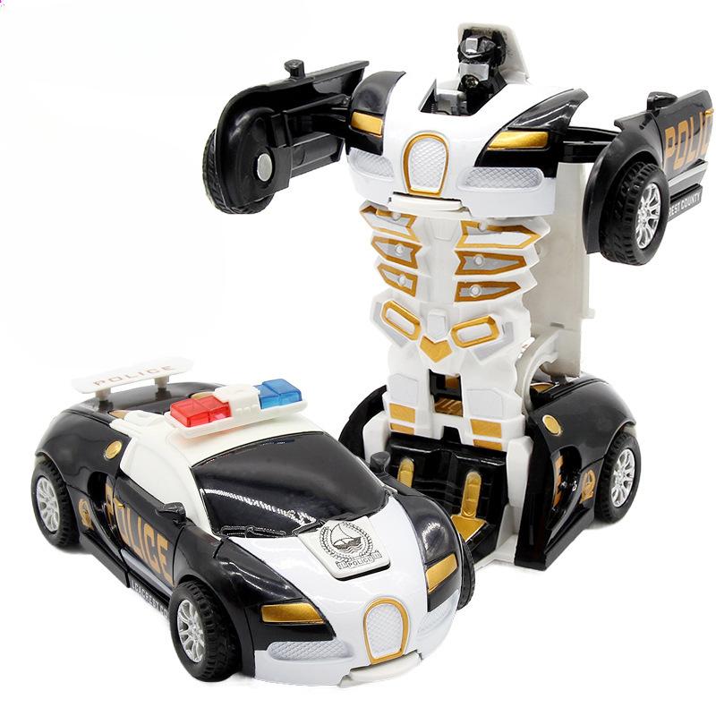 

Деформация автомобиля, столкновение, удар, одна кнопка, инерционный Bugatti Veyron, игрушечный автомобиль-трансформер, робот, подарок для ребенка, ограниченный по времени