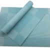 Blue 6Pcs/Lot Placemat For Dining Tableware Pad Beige PVC Table Mat Placemats Pads Bowl Coaster Kitchen Accessories
