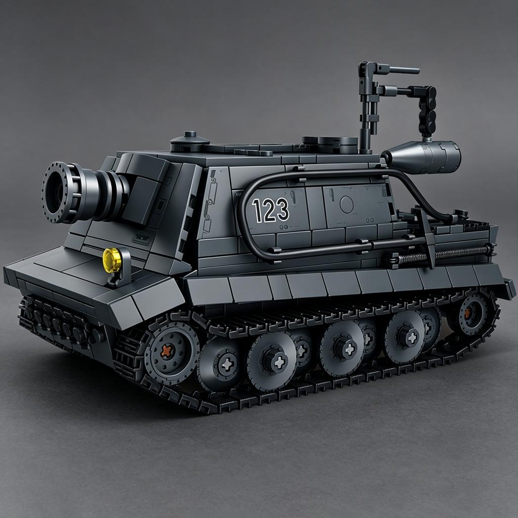 Soviet Tank Monster Weapon “Sturm-Tiger” Self-Propelled Gun Building Block Set German “Sturm-Tiger” Self-Propelled Assault Gun Toy