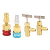 R1234YF Quick Couplers Kit Self Sealing Can Tap High Low Pressure 1234yf To R134a Adapter for Car Conditioner AC