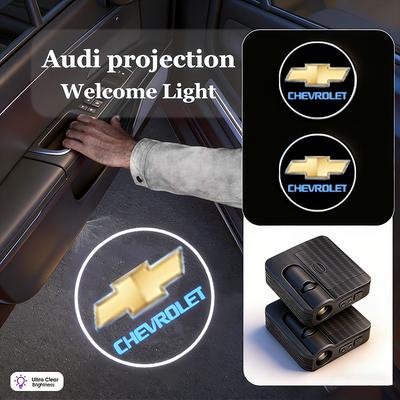 Auto Tür Drahtlose Willkommensleuchte LED HD Projektor Lampe Dekoration für Trax Camaro Aveo Cruze Sonic Silverado Captiva