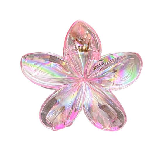 

Женская заколка для волос Цветочная форма цветка Задняя часть головы Коготь для волос Украшение для волос Конский хвост Инструмент для укладки волос D