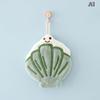 Cartoon Marine Organism Hand Towel Quick Drying Kitchen Towel Cleaning Rag Coral Velvet Absorbent Hanging Towel Bathroom
