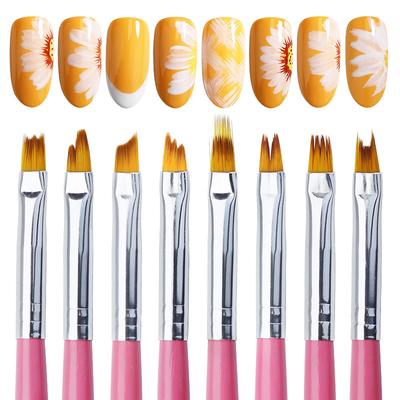 Clou Beaute Crystal Acrylic Nail Art Brush DIY Nail Drawing Carving UV Gel Extension Painting Brush Lines Liner Manicuring Tools