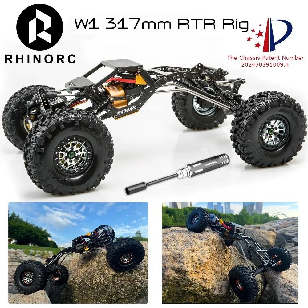 RhinoRC W1 Chassis 317mm 1/10 Scale Shafty Crawler Rig for RC Car Modification