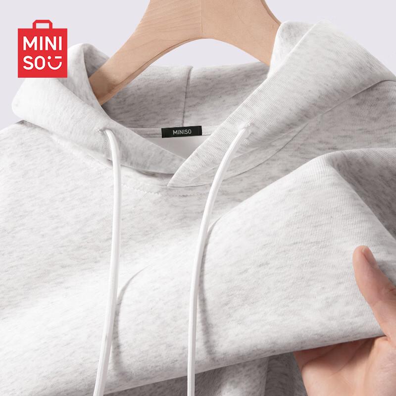 MINISO Minimalist Solid Color Oversized Pullover Hoodie
