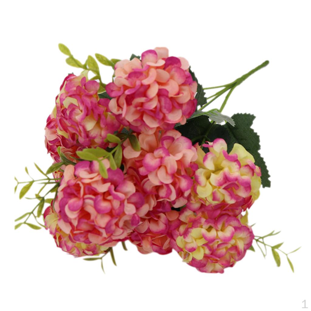 Aritificial Flowers 9 Head Bouquet Decorations