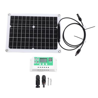 Solar Panel Controller Kit 15W 18v Monocrystalline Silicon Solar Panel Solar Charge Controller for