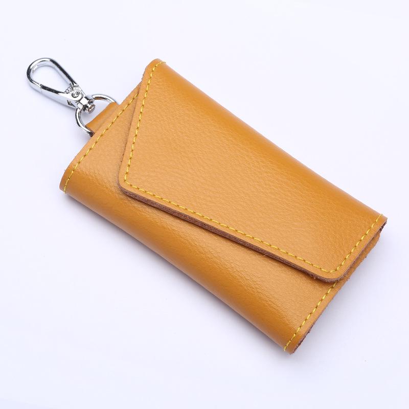 Men's and Women's Genuine Leather Car Key Case and Fashion Key Chain