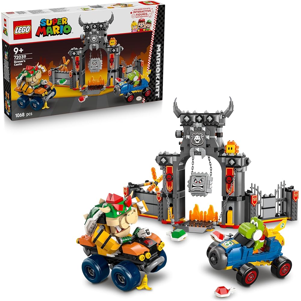 

LEGO Super Mario Mario Kart Bowser Castle Building Toy Set for Kids Ages 9-11