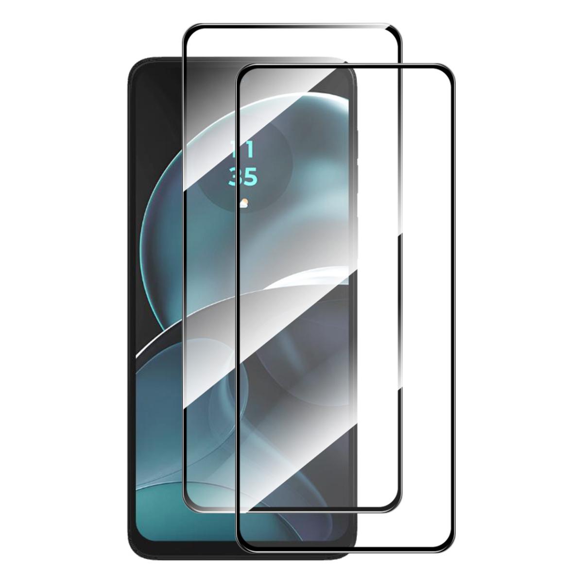 

ENKAY HAT PRINCE 2 шт. для Motorola Moto G14 4G/G54 5G 2.5D Високоалюміносилікатне скло Плівка Шовкографічний Захисник екрану Type A
