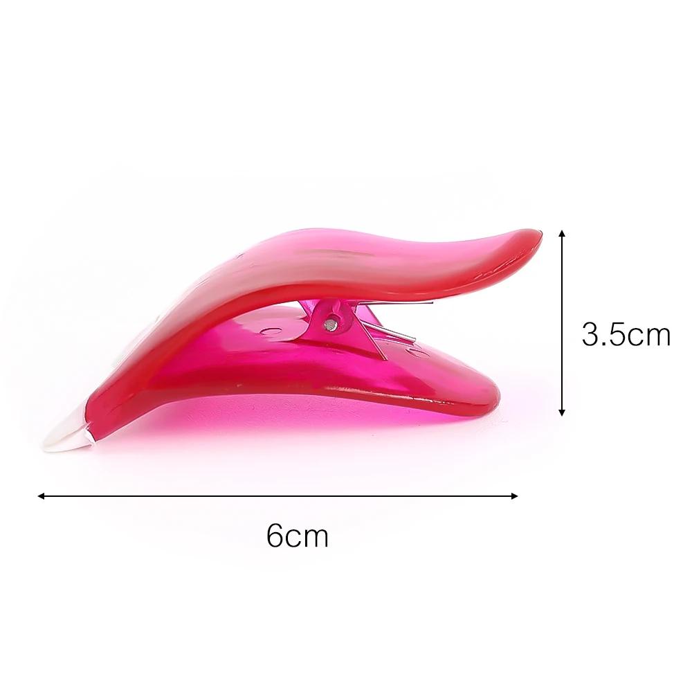 Pinzas para aplicar pestañas postizas, herramienta de maquillaje de ojos de plástico portátil con pinzas para pestañas postizas, para pestañas de tira completa y segmentadas