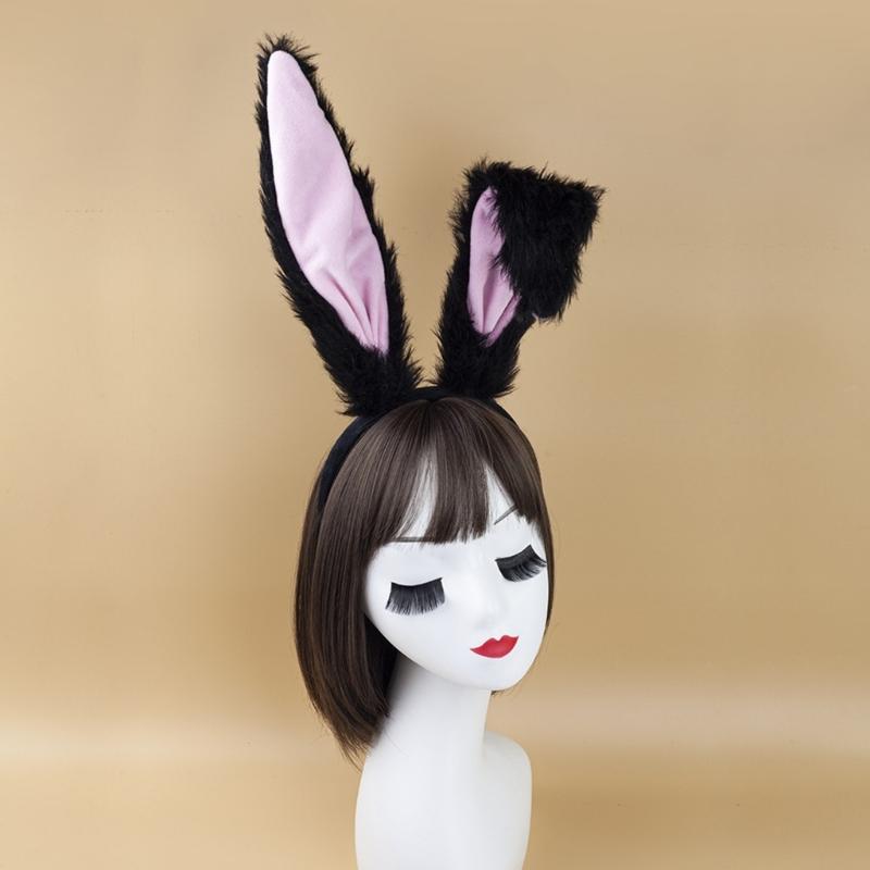 Rabbit Cosplay Props Headband Cute Costume Accessories Party Dressing Supplies Fancy Easter Cosplay Animal Costume Set