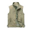 Herren Frühling Sommer Outdoor Freizeit Gilet Schnelltrocknende Weste Schlichte Mode Stehkragen Fotografie Weste