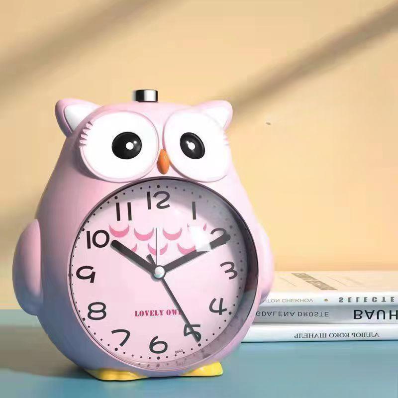 Alarm Clock Children Student Rabbit Can Speak Voice Mute Night Light Bedside Bedroom Clock Creative Multifunction Clock Cartoon