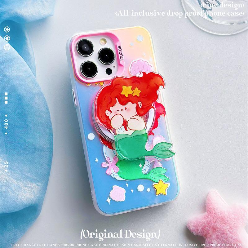 Zhitai Magnetic Frosted Laser Case for iPhone 16/15/14/13/12 & Huawei P70