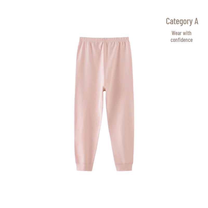 Kids  Pure Cotton Warm Pants - Boys & Girls Spring/Fall A-Class Cotton Base Layer 120