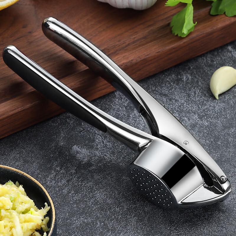 Zinc Alloy Manual Garlic Press & Peeler