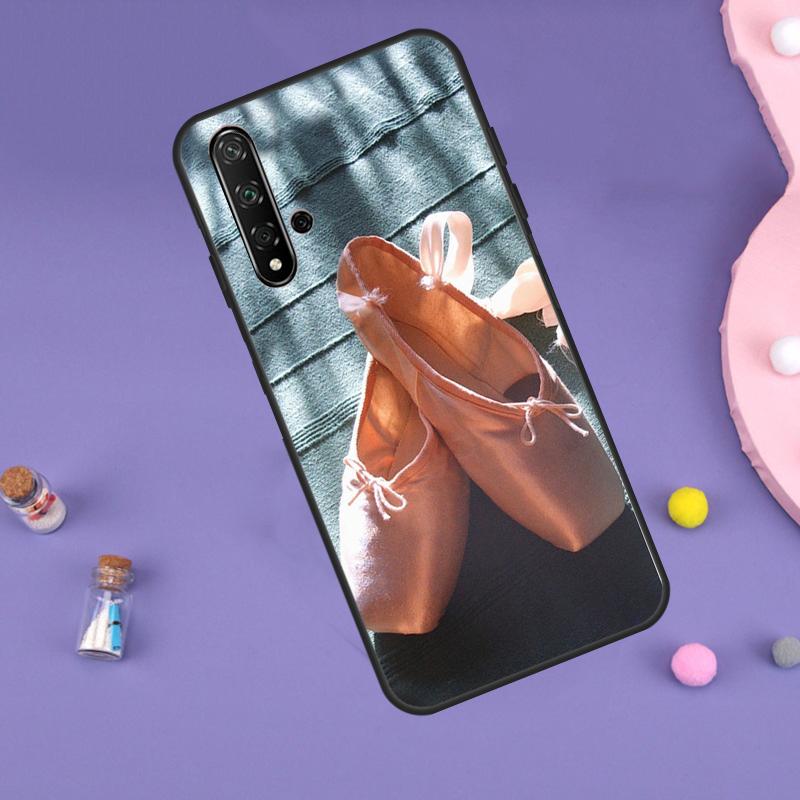 Ballet Ballerina Shoes Pointes For Huawei Nova 5T 9 10 SE 7i 8i 11i 12i Y60 Y61 Y70 Y72 Y73 Y90 Y91 P20 P40 P30 Lite Case