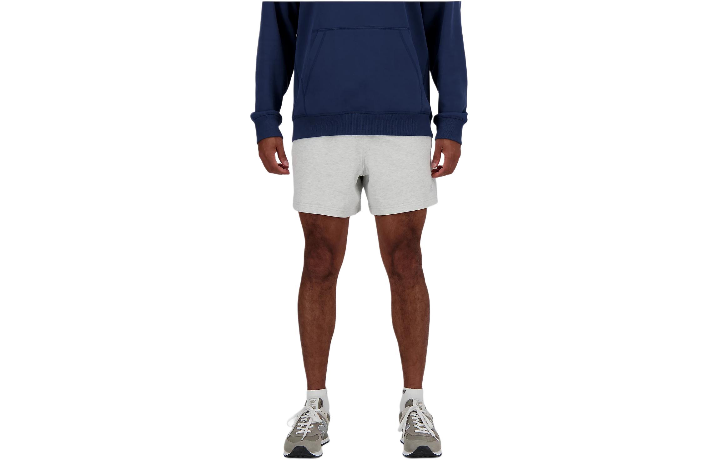 New Balance Athletics French Terry Short 5 Casual Shorts Men s Gray MS41511-AHH S