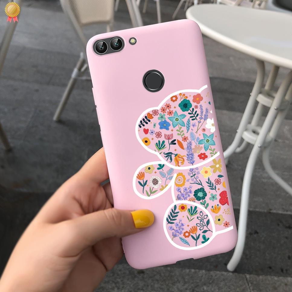 Für Huawei P Smart Hülle Niedliche Blume Schwarz Weiches TPU Silikon Bumper Hülle Für Huawei PSmart P Smart 2017 FIG-LX1 Handyhülle Funda
