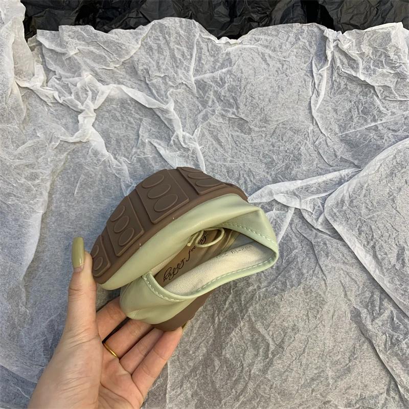 Flats Ballerina Shoes Women Fashion Brand Square Toe Flat Ballet Shoe Female Casual Slip On Loafers zapato