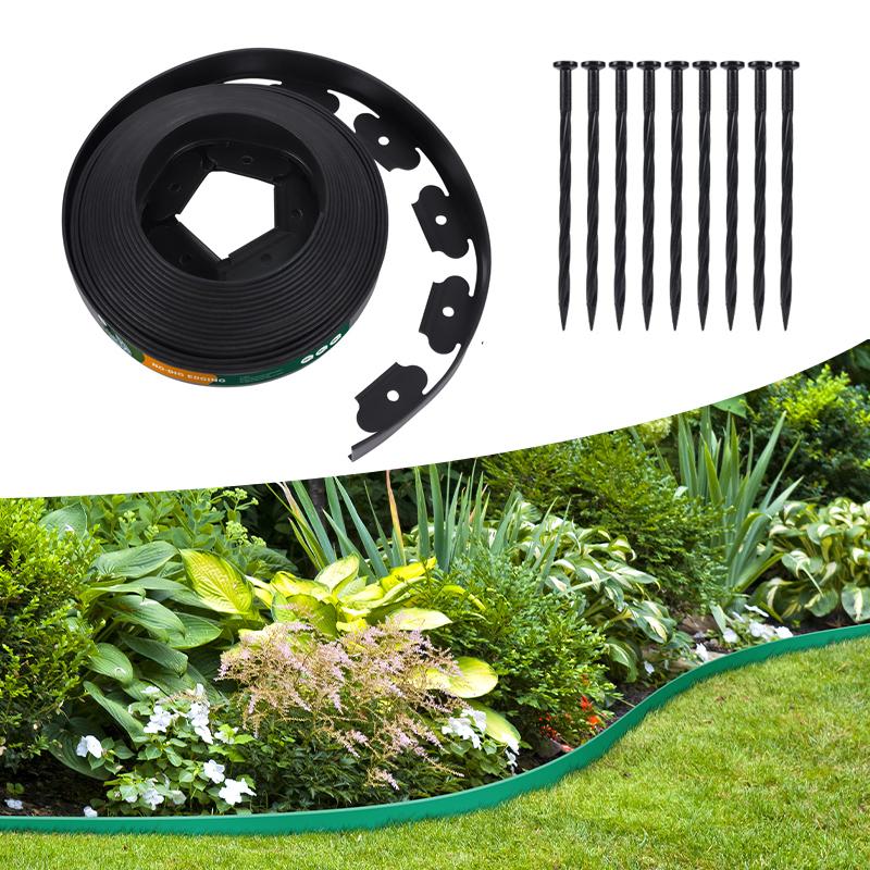 Garden Fence Decoration Buildings Outdoor Border Lawn Edge Panels Isolator Accessories Collars Plastic  Landscaping Edging Tools