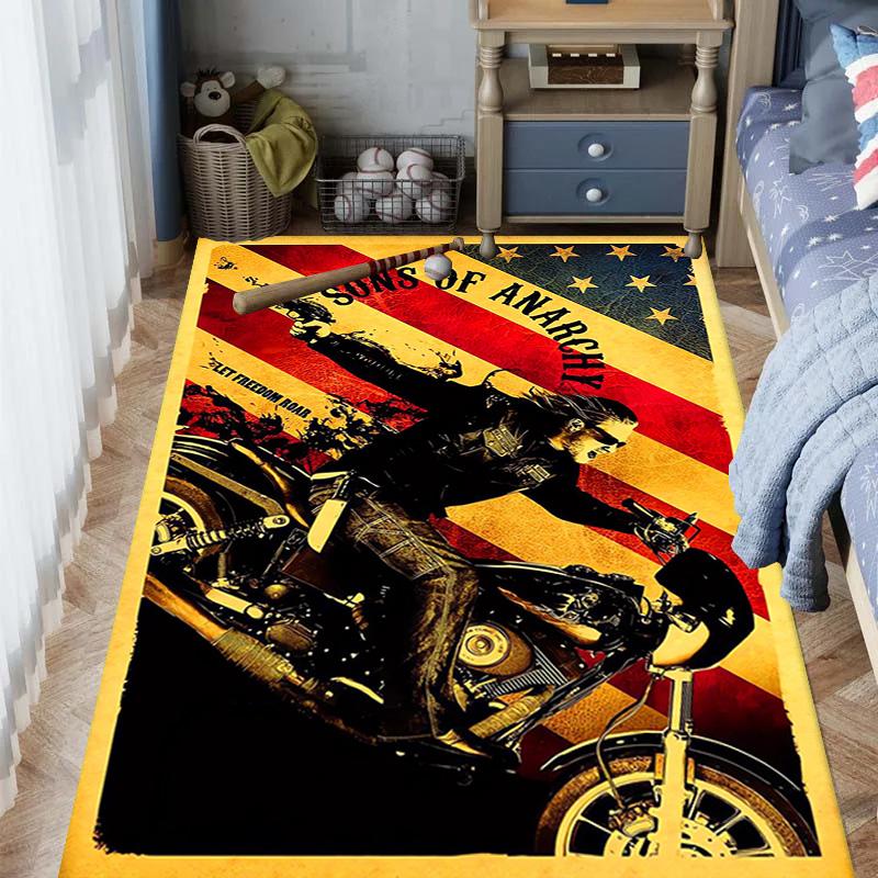 Sons Anarchy: Brotherhood Rebellion carpet floor mats Doormat Art Christmas gifts Dormitory decoration
