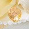 Women's Ring: New Exaggerated Heavy-Duty Design Square Diamond-Studded Ring with Exquisite and High-End Feel