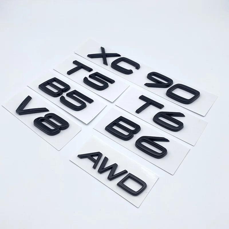 Car Trunk Sticker 3D ABS Glossy AWER3 Black D5 D7 B4 B5 B6 T3 T4 T5 T6 T8 AWD D3 D4 D5 D6 D7 For XC90 XC70 XC60 XC40 V90 V60 V50 V40