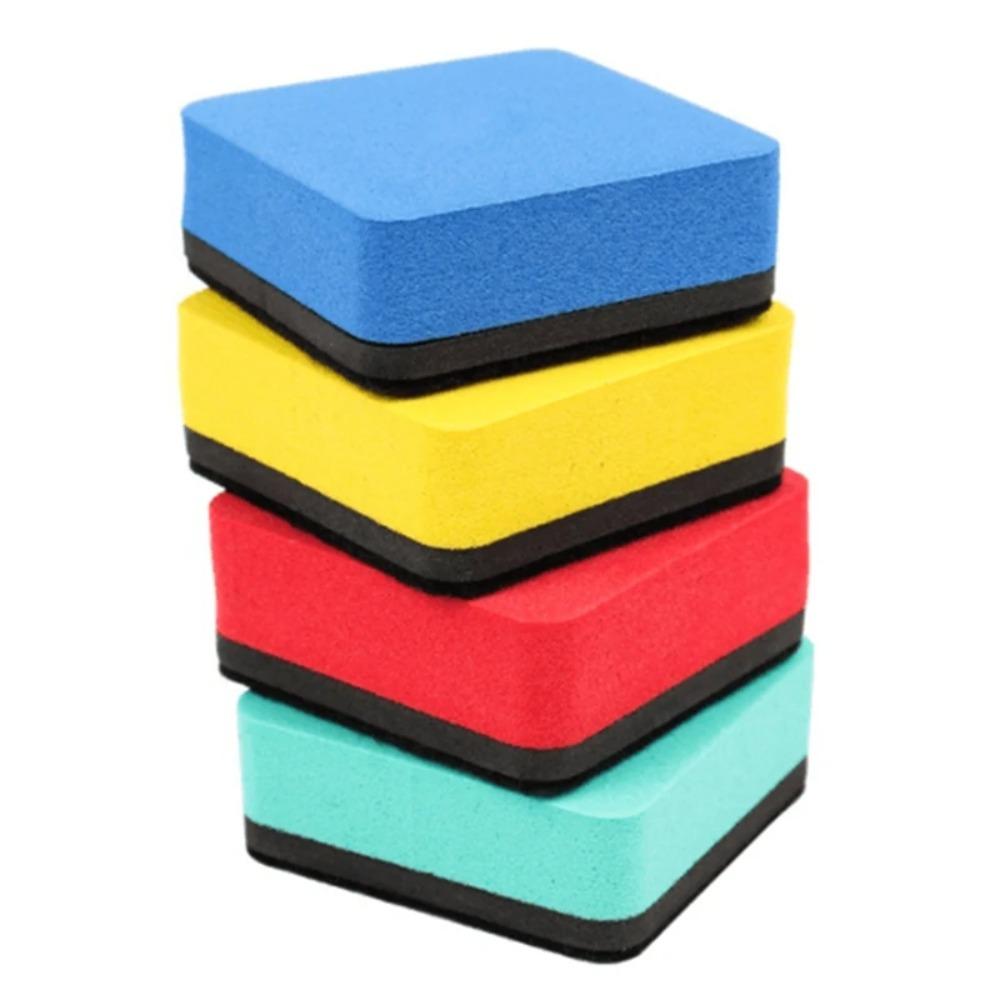 2pcs Square Chalkboard Cleansers Magnetic Marker Cleaner Durable Blackboard Wipe Meeting Room