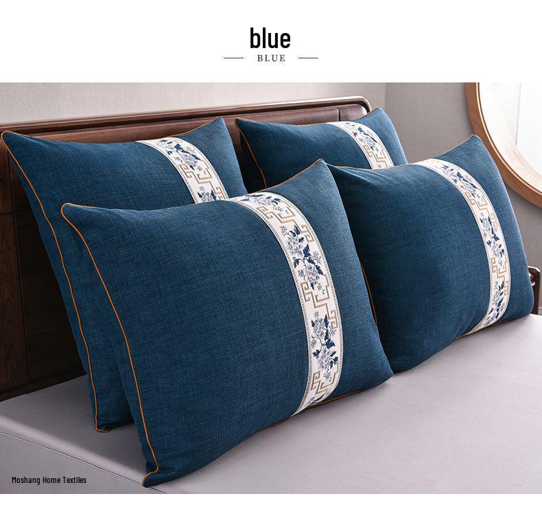 Chinese Style G5Z Throw Pillow Cushion with Core for Sofa & Bed