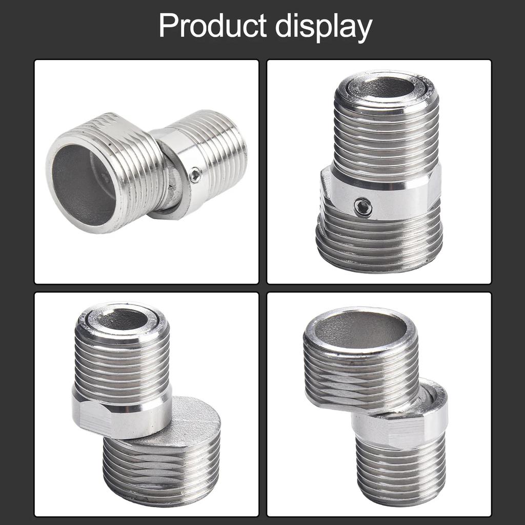 360Degree Adjustable Faucet Angled Curved Foot Eccentric Screw Corner TapAdapter Extended Angled Showerhead Corner Joint