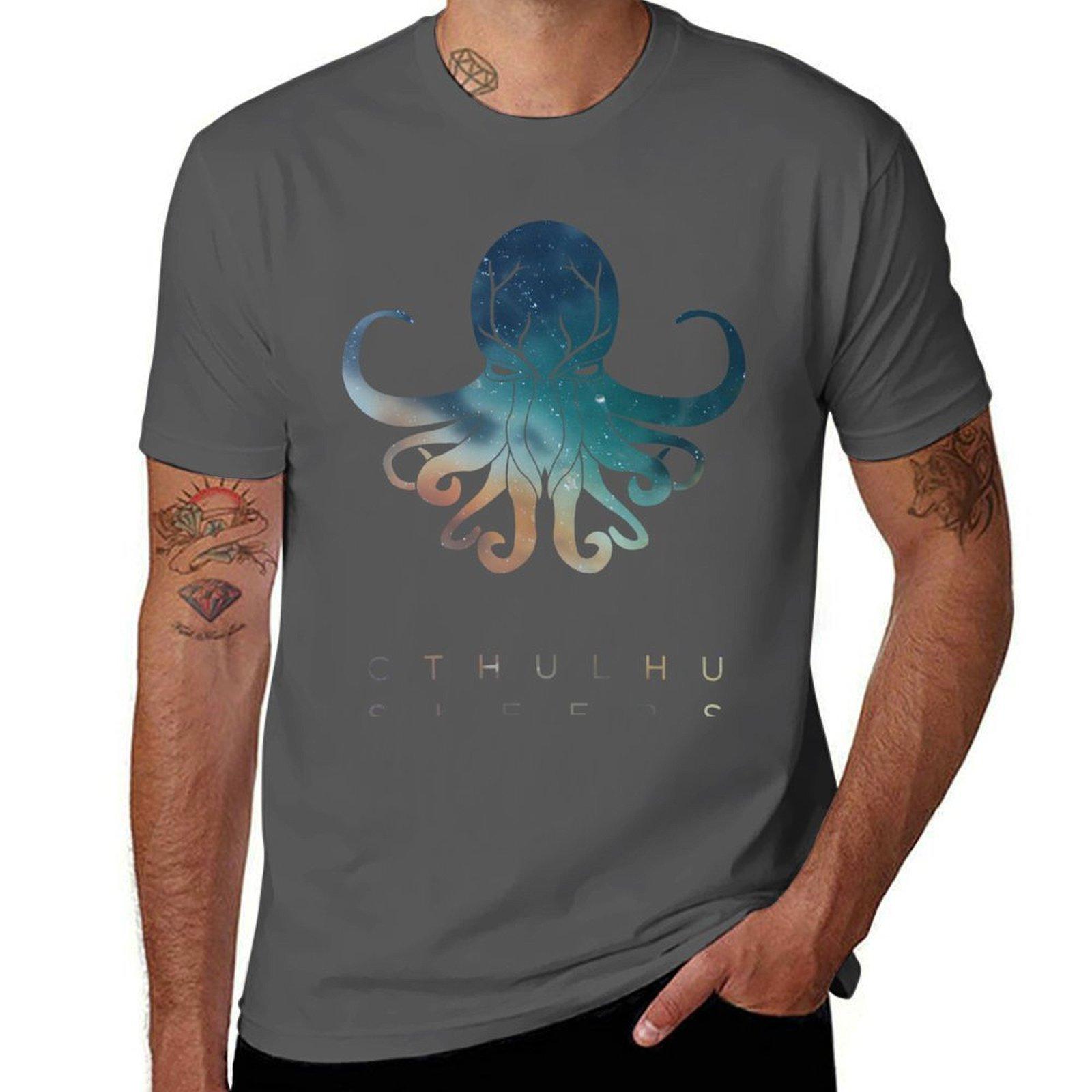 Deadmau5 Cthulhu Sleeps T-Shirt cotton t shirt man anime t shirts oversize T-Shirt 4XL