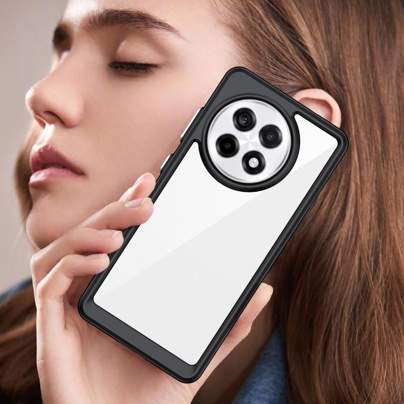 For OnePlus Ace 5 5G/OnePlus Ace 5 Pro 5G Phone Case WANLONFENG XC Series TPU Acrylic Cover with Tempered Glass (Big Lens Hole)