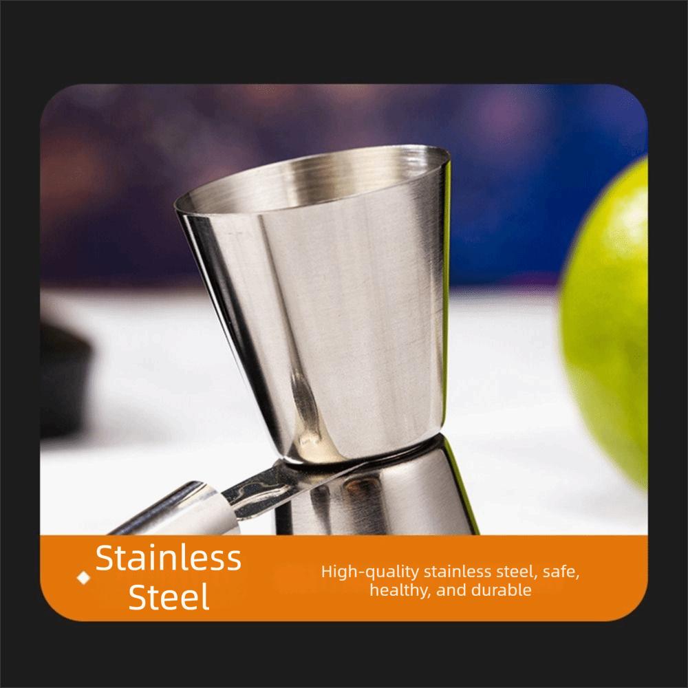 304 Stainless Steel Cocktail Jigger Comfortable Grip Bar Measure Tools  Drink Mixing