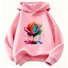 Colorful Flower Design Floral Gothic Hoodie Kids Children's Sweatshirt Hoody for Boys Girls Autumn Winter Casual Hoodies