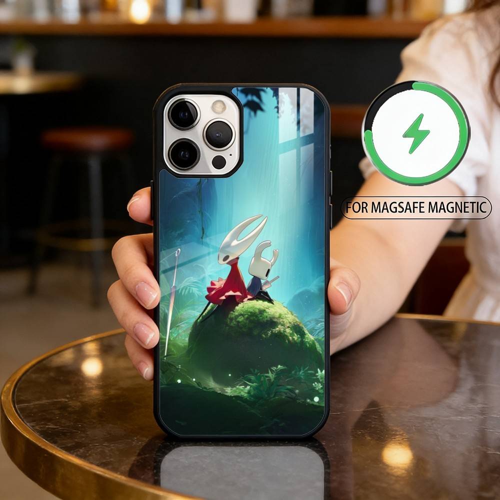 

Game H-Hollow Knight Phone Case For iPhone17,16,15,14,13,12,11 Plus,Pro Max Magnetic For Magsafe Wireless Charging iPhone11PRO