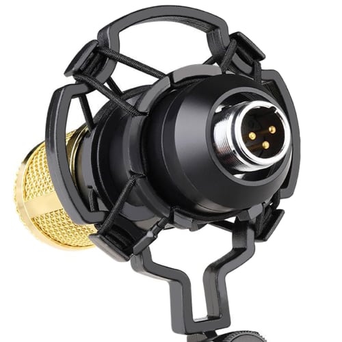 BONKYO F998 Karaoke Set for Home DJs, DJ Mixer, and Live Sound Card with Voice Changer, Microphone, Stand, and Audio Mixer for Live Streaming and Home