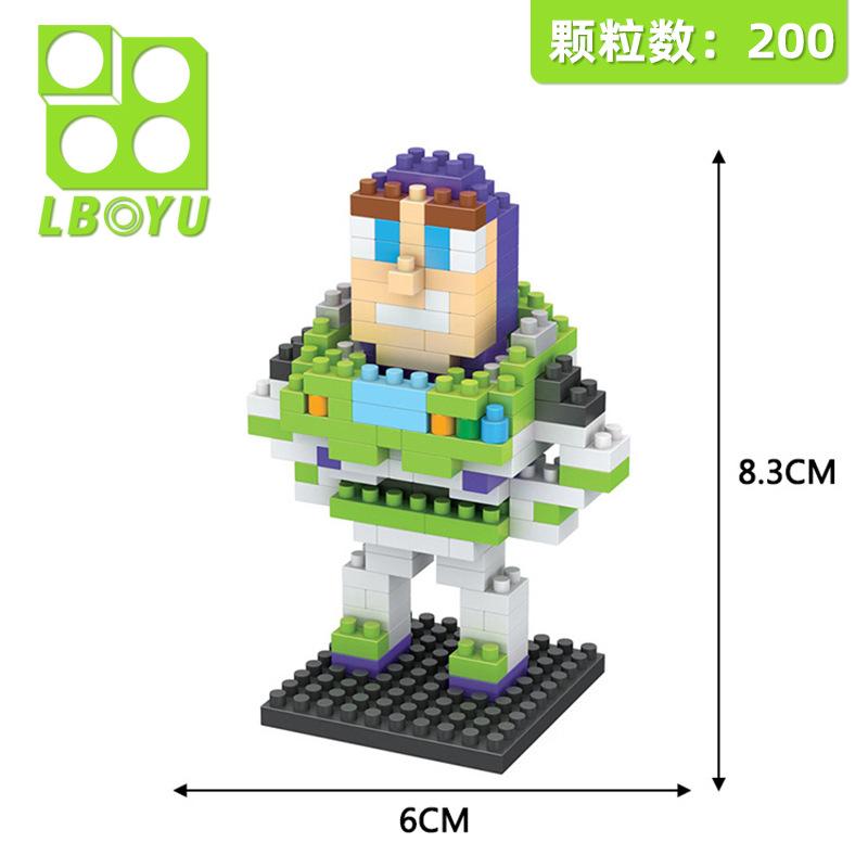 

История игрушек Микро Строительные блоки Инопланетянин Вуди Базз Лайтер DIY Пазл 3D Модель Мини Фигурки из кирпичиков Игрушка для ребенка Рождественский подарок No Box